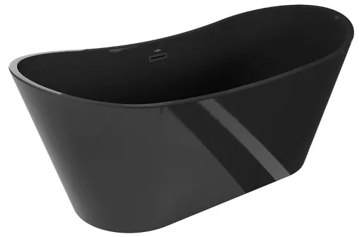 MEXEN Montana volně stojící vana 170 x 80 cm černá bez krytky přepadu a zátky 52011708070-SS