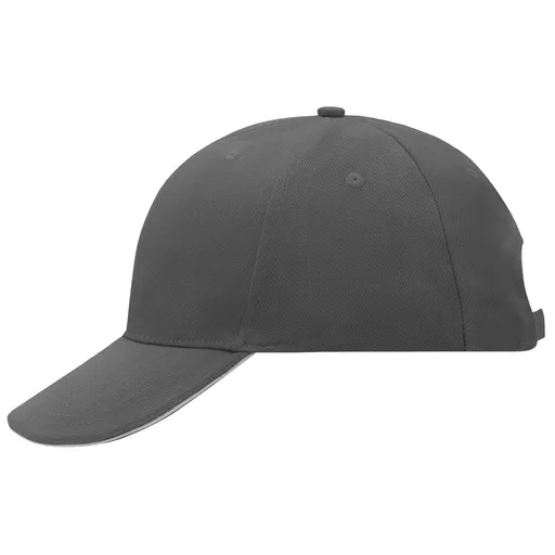 Myrtle Beach (Daiber) Reklamní kšiltovka 6 panelová sandwich MB024 - Grafitová / světle šedá | uni