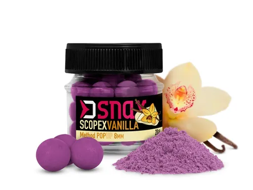 Delphin Plovoucí nástraha D Snax Pop Scopex-Vanilka 20g - 5,5mm,Delphin Plovoucí nástraha D Snax Pop Scopex-Vanilka 20g - 5,5mm