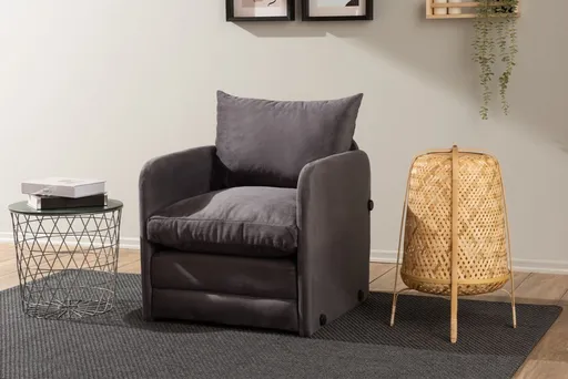 Rozkládací křeslo Saga Single - Grey