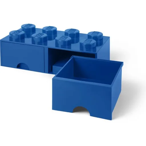 LEGO® Úložný box 8 s šuplíky - modrá