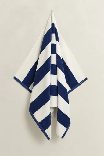 RUČNÍK GANT STRIPE BEACH TOWEL 100X180 VINTAGE BLUE