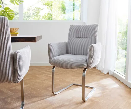 Jídelní židle Jova-Flex s područkami konzolová podnož plochá