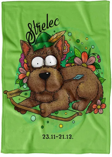 Deka Psí znamení – střelec (Podšití beránkem: NE)