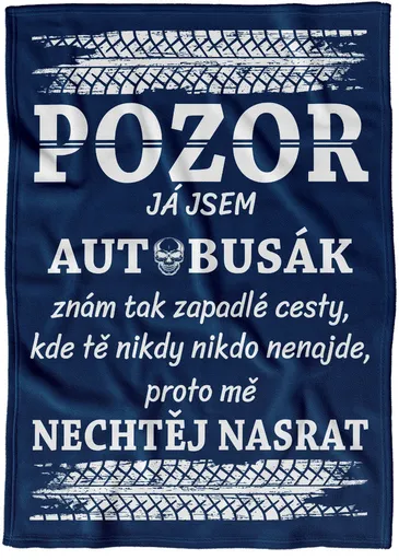 Deka Pozor autobusák (Podšití beránkem: NE)