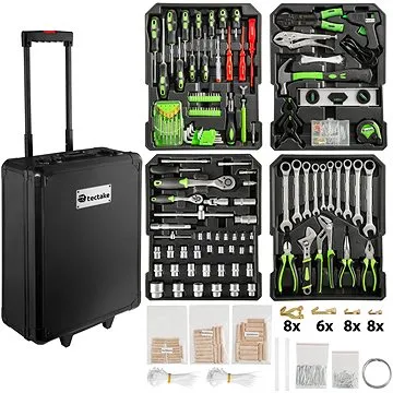 Kufr s nářadím sada 899dílná černá (402718)