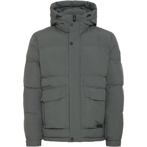 BLEND BHFERDINAN SHORT Pánská zimní bunda, šedá, velikost