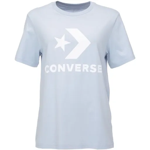 Converse STANDARD FIT CENTER STAR CHEV Unisex tričko, světle modrá, velikost