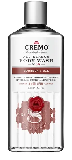 Cremo Bourbon & Oak sprchový gel pro muže 473 ml