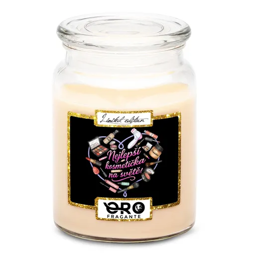 Svíčka Nejlepší kosmetička (Vůně svíčky: Vanilka)