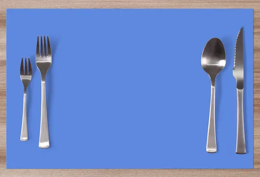 Prostírání modré dětské