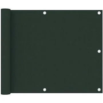 Balkónová zástěna tmavě zelená 75×300 cm oxfordská látka 134996 (134996)