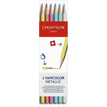 CARAN D'ACHE Fancolor Metallic 6 barev (1284.406)