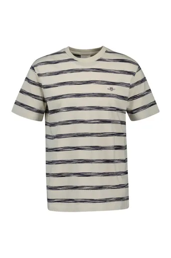 TRIČKO GANT STRIPED SS T-SHIRT CREAM