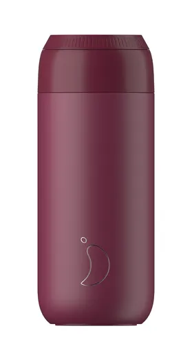 Termohrnek Chilly's Bottles - vínová 500ml, edice Series 2