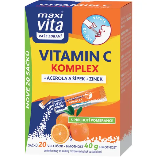VITAR MAXI VITA VIT.C KOMP.+ ACER.+ ŠÍPEK+ ZINEK 20 STICK Doplněk stravy, , velikost