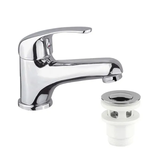 Mereo Lila umyvadlová baterie stojánková vyšší s clic-clac CH03P CBEE10104C