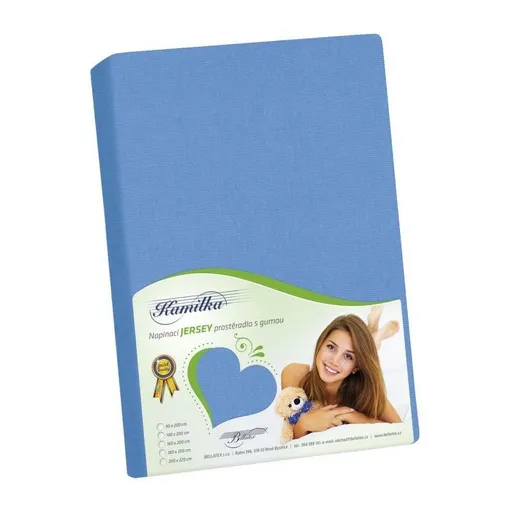 Bellatex Jersey prostěradlo Kamilka modrá