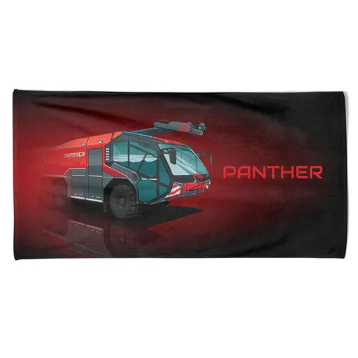 Osuška Panther červený (Velikost osušky: 100x170cm)