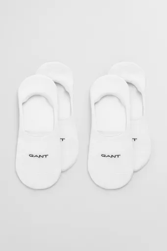PONOŽKY GANT INVISIBLE SOCKS 2-PACK WHITE