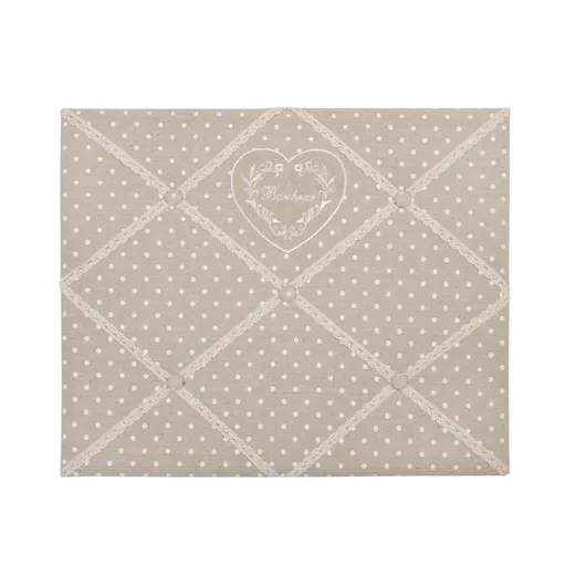 Béžová tabule na fotky, vzkazy - 48*40 cm Clayre & Eef