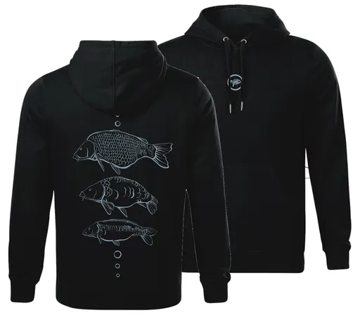 Giants fishing mikina tři kapři černá - xxl