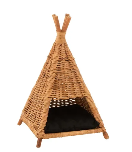 Ratanový pelíšek Miauw Miauw pro kočku - 45*45*72 cm Van der Leeden