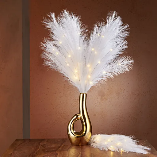 3 LED větve Pampová tráva