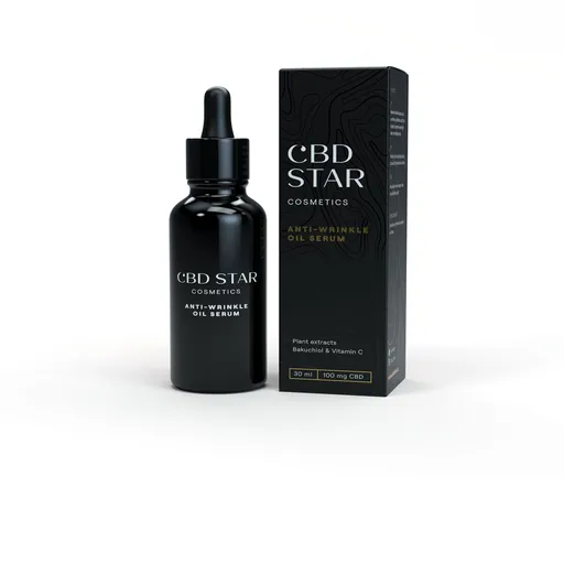 CBD STAR Anti-Wrinkle Oil Serum bakuchiol & vit. C, 30 ml