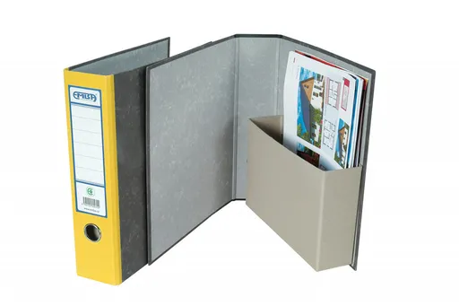 Pořadač archivační s kapsou A4 7,5cm žlutý