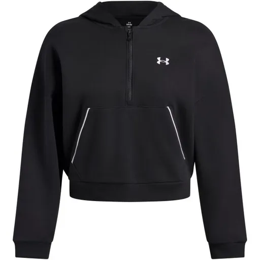 Under Armour RIVAL FLEECE PIPED Dámská mikina, černá, velikost M