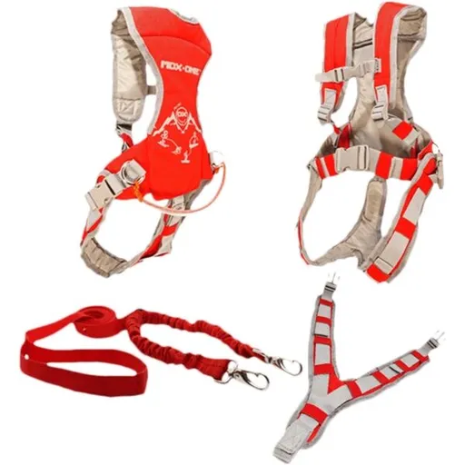 MDXONE MINI-OX HARNESS Dětský postroj, červená, velikost