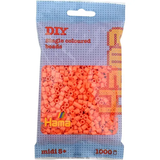 Hama Midi Korálky světle oranžová 1000 ks
