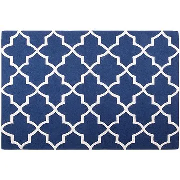 Modrý bavlněný koberec 140x200 cm SILVAN, 62667 (beliani_62667)