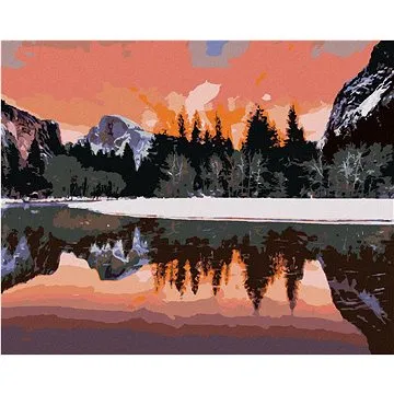 Diamondi - Diamantové malování - KRAJINA YOSEMITSKÉHO NÁRODNÍHO PARKU V KALIFORNII, 40x50 cm, bez rá (605007A)