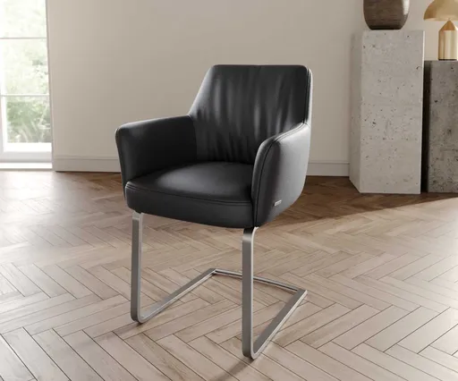 Jídelní židle Xana-Flex s područkami konzolová podnož plochá