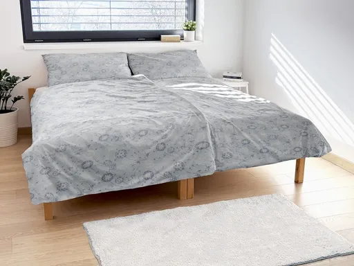 Polášek Krepové povlečení Pampeliška - Modrá | 140 x 200 cm / 70 x 90 cm