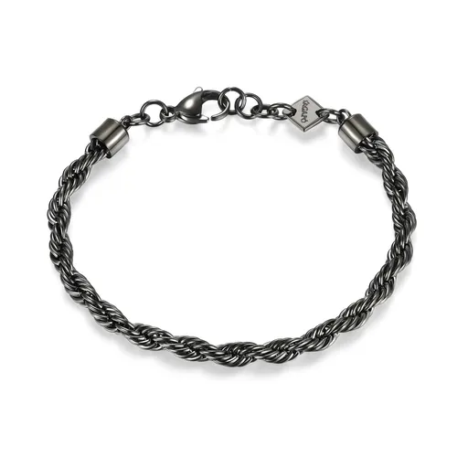 S'Agapõ Ocelový pletený náramek Valis Amistad SAS12