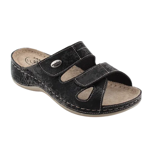 SANTÉ Dámské pantofle DS/152 ČERNÁ v.37