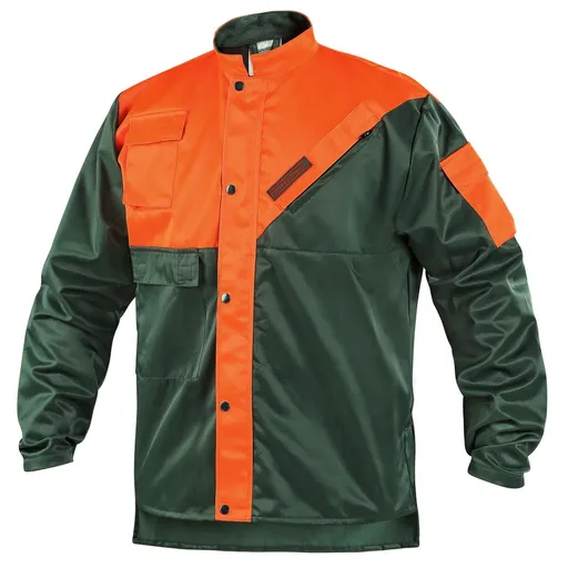 Canis (CXS) Pracovní blůza LESNÍK - Zelená / oranžová | 56