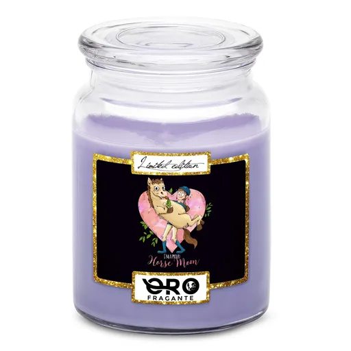 Svíčka Horse mom (Vůně svíčky: Levandule)