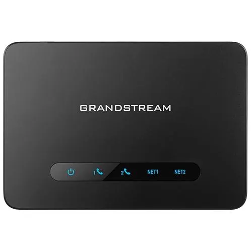 Grandstream HT812 (ATA), 2x FXS, 2 SIP účty, 1x Gbit LAN, NAT router, 3-cestná konf., auto-provisi.
