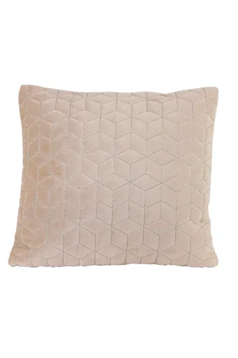 Béžovo růžový sametový čtvercový polštář Daloa - 50*50 cm Light & Living