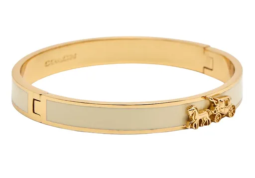 Coach Luxusní pozlacený pevný náramek pro ženy 37335755GLD100