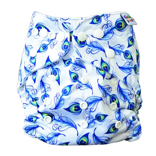 GaGa's pleny Látková plena AIO Paví peří