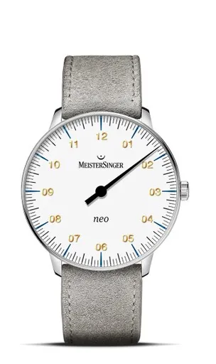 MeisterSinger Neo NES901G - Šedý kožený řemínek