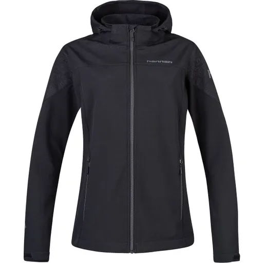 Hannah LORELY Dámská softshellová bunda, černá, velikost