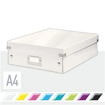 LEITZ WOW Click & Store A4 28.1 x 10 x 37 cm, bílá (60580001)