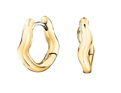 Morellato Půvabné vlnité náušnice z pozlacené oceli Design SAYP09
