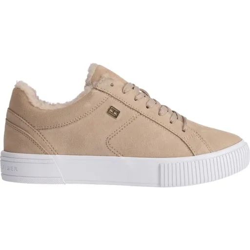 Tommy Hilfiger VULC SUEDE SNEAKER LO Dámské tenisky, béžová, velikost